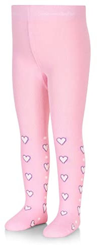 Sterntaler Baby-Mädchen Herzen Strumpfhose, Undurchsichtige, rosa, 74