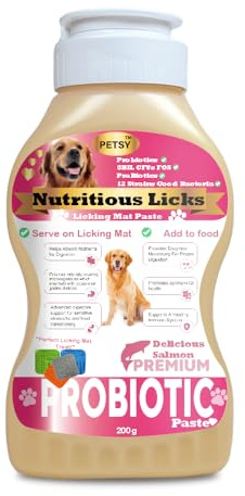 Nutritious Licking Mat Pastes for Dogs and Cats (200g Paste PROBIOTIC salmon)