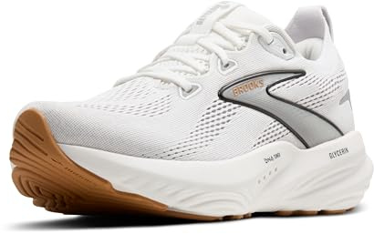Brooks Men’s Glycerin 22 Neutral Running Shoe - White/Grey/Black - 9.5 Medium