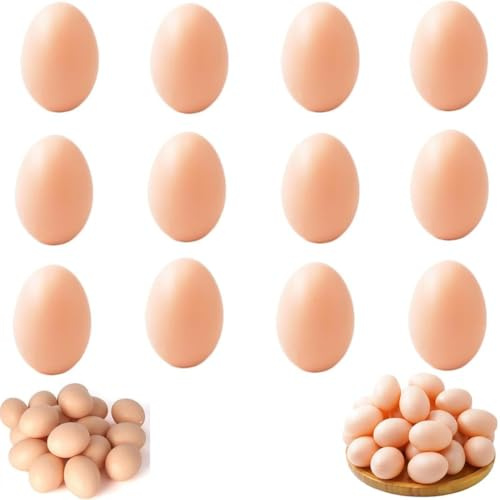 12 Psc Plastic Eggs, Vibrant Easter Eggs for Fun Hunts, Realistic Looking Fake Egg for Party Decor, Easter Basket Stuffers School Activities Spring Festival Crafts and Classroom Rewards