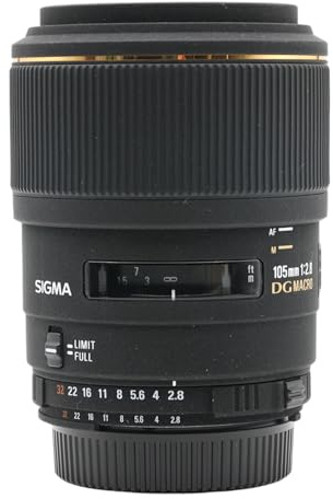 Sigma 105mm F2,8 EX DG Makro Objektiv (58mm Filtergewinde) für Nikon