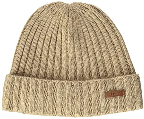 Barts Herren Haakon Turnup Beanie-Mütze, Sand, Uni