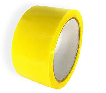 Keephot Cinta Adhesiva, de embalaje de polipropileno de uso general, 48 mm x 66 metros (1, Amarillo)