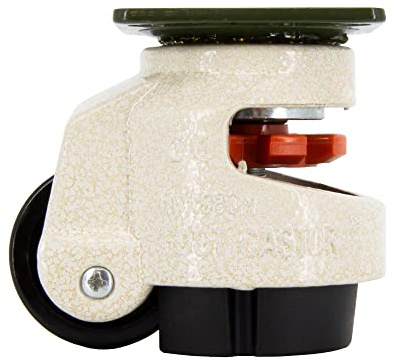 SCHMIDT systemprofile 4x Lenkrolle 40F Heberolle Schwerlast-Rolle höhenverstellbar Transportrolle mit Platte