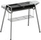 Outsunny Barbacoa de Carbón Barbacoa Portátil con Parrilla de Acero Inoxidable Bandeja Especiero y Estante de Almacenamiento para Jardín Camping 96x61x72 cm Negro