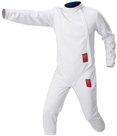 DJJYCTNM 350N Fechtsport-Uniformanzug – Unisex-Hosen-Jacken-Westen-Set für Florett-Degensäbel (Color : Right Hand, Size : 50#)