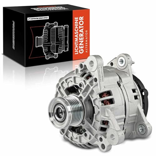 Frankberg Lichtmaschine Generator 2-Polig Kompatibel mit A3 8P1 1.2L 2010-2012 Golf VI 5K1 1.2L 2008-2012 Altea XL 5P5 5P8 1.2L 2010-2024 Ibiza IV 6J5 6P1 1.2L 2010-2015 Replace# 03F903023DX