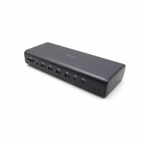 i-tec Universal 6X 4K Dockingstation mit Stromversorgung 140W - 2X HDMI, 2X DP, 2X USB-C MFDP