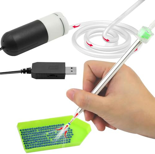 2 PCS Electric Diamond Painting Pen, Vacuum Diamond Painting Pen with Storage Tray Motor Silicone Tube Adapter, Diamond Art Pens No Wax Needed, Diamond Art Accessories Tools for Adults Kids