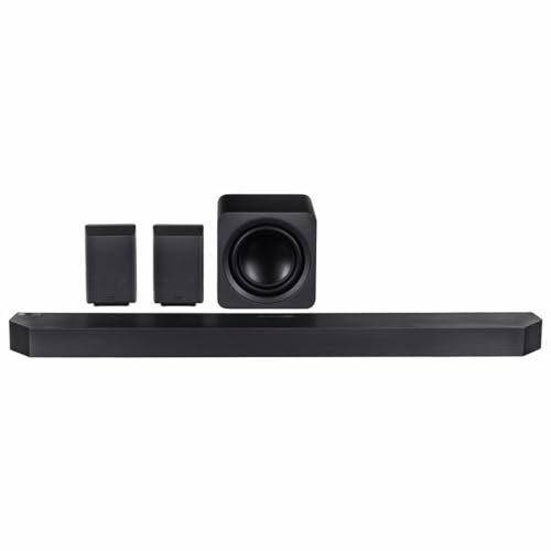 Samsung HW-Q990F Q-Series 11.1.4 Channel Soundbar for TV, Wireless 8 Inch Dual Subwoofer, 4.0.2 Channel Rear Speaker, Wireless Dolby Atmos and DTS:X, SpaceFit Sound Pro, Q-Symphony