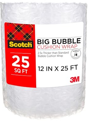 Scotch Big Bubble Cushion Wrap 12 in x 25 ft. 1 Roll/Pack (BB7912-25-ESF)
