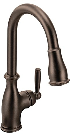 Moen 7185orb Brantford one-handle Hohe Arc Pull-Down-Küchenarmatur, Öl eingerieben Bronze