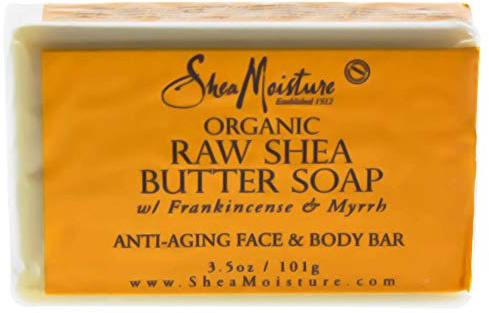 Shea Moisture Organic Raw Anti-Aging Face and Body Butter Soap, 3.5 oz