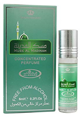 Musk Al Madinah Al Rehab 6ml Attar Oil Perfume Fragrance Roll On Alcohol Free