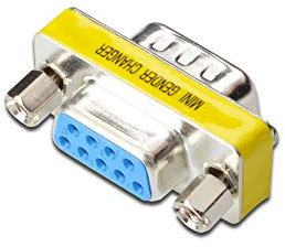 DIGITUS D-Sub 9 Gender Changer - Adattatore - Adattatore - 9 poli femmina - da maschio a femmina - RS-232 - RS-485 - TTL - Custodia in metallo