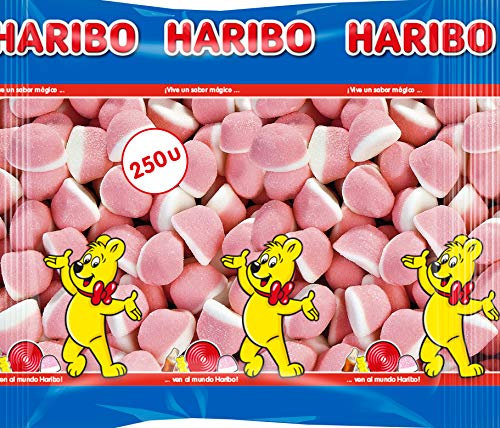 HARIBO Besitos Nata-, 1 X 250u, Fresa, 1625 Gramo