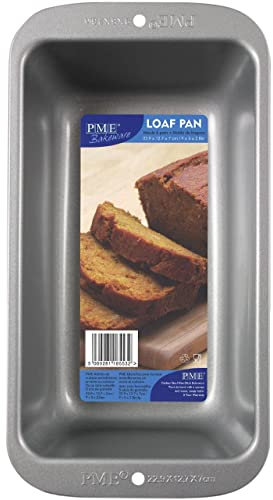 PME CSB102 Carbon Steel Non-Stick Loaf Pan 9 x 5 x 2.7-Inch Deep, Grey, 27.3 x 14.3 x 7 cm, 15 inch