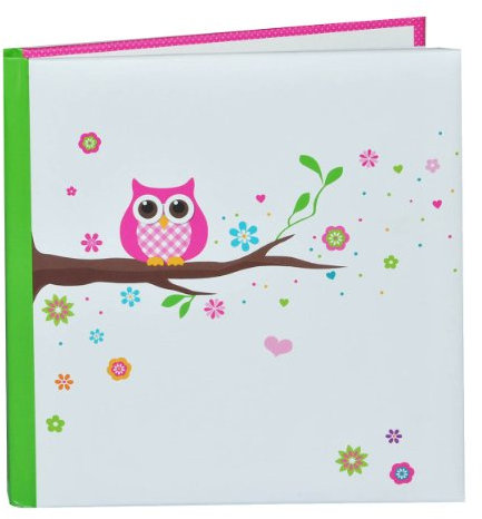 Freundebuch/Poesiealbum - Bunte Eulen - BLANKO - für Mädchen/Jungen - dick gebunden für Schulfreunde Poesie Hardcover - Meine Freunde Buch Kinder Schule -..