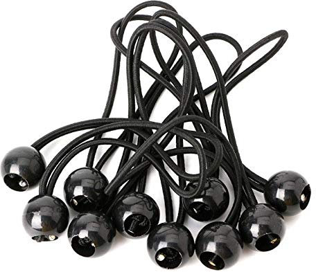 Yoogeer 10Pcs Flag Pole Clip Attach Windsocks Ball Bungee Cord Ties Rope Flags To Poles