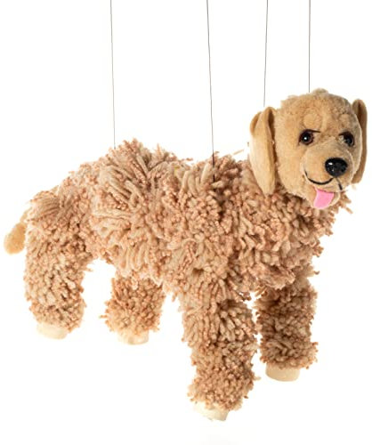 Labrador Dog Marionette Garnpuppe