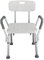Shower Chair with Back and Arms for Senior Elderly, 6 Levels Adjustable Shower Stool for Bathtub, 450lb Capacity, Anti-Slip Rubber Foot Mat Bath Seat for Handicap Disabled