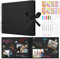 Aolso Fotoalbum Zum Selbstgestalten, 30 schwarze Seiten DIY-Erinnerungsalbum, 29,5 x 21,5 cm DIY Fotoalbum für Baby, Scrapbook Fotoalben, Retro Fotoalbum für Geburtstag, Abschlus (Schwarz)