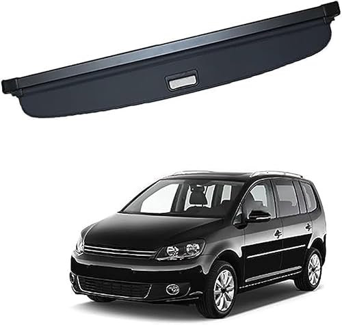 ZanLIn Auto Ausziehbar Kofferraum Rollo für VW TOURAN 2006-2015, Laderaumabdeckung Kofferraumabdeckung Rollo Kofferraum Schutz Abdeckung