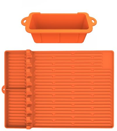 XINYIN Bandeja para parrilla, bandeja de silicona para grasas, bandeja de grasa, bandeja de silicona, bandeja de goteo