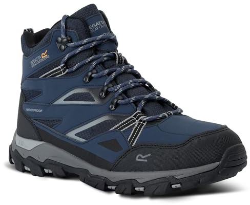 Regatta Men's Holcombe III Walking Boots Water Resistant Padded Durable Hiking Footwear