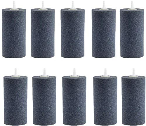 AQUANEAT 4x2 inch Aquarium Air Stones 10pcs, Aerator Diffuser,Air Stones for Aquariums,Fish Tanks,Pond and Hydroponics