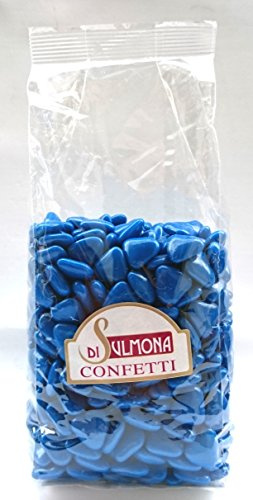 Di Sulmona Confetti Dragées de Sulmona - Bleu Dragées - Avec chocolat, mini coeur - 1 Kg
