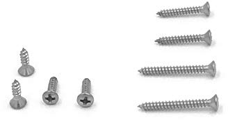 #4 Phillips Oval Head Sheet Metal Screws 18-8 Stainless Steel (100, 4 x 1/2)