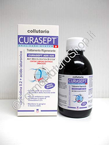 PROMO 2 CONFEZIONI CURASEPT COLLUTORIO TRATTAMENTO RIGENERANTE 200+200 ml