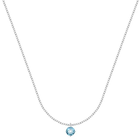 Bluespirit Collana da donna, Collezione Aurora, in Argento 925, Zirconi - P.25U210001000