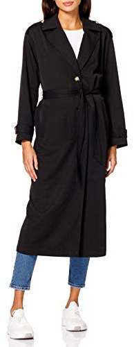 ONLY ONLLINE X-Long Trenchcoat CC OTW Gabardina, Black, XS para Mujer