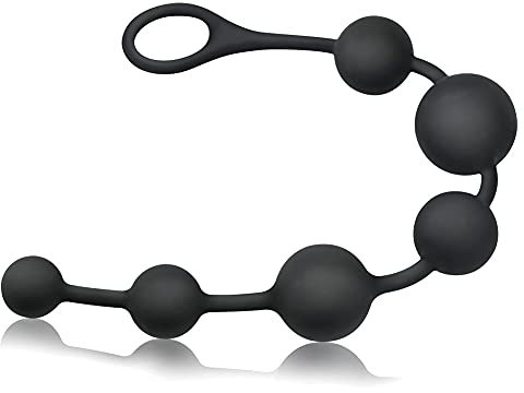 Silikon Anal Perlen Butt Plug Flexibler Analplug Anal Trainer AnalKette mit 6 unterschiedlich Größen Bällen Anal Sexspielzeug für Männer Frauen Paare