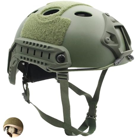 Tactical Helmet Adjustable PJ Helmet Lightweight Fast Protective for Airsoft Paintball CS Game Outdoor Sport