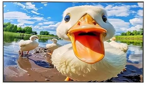 LIPJIA Projector Screen screen 5.0 ALR Long Throw Projection Screen Fixed Frame Ambient Light Rejecting For Normal Projector smart home(80 inch)