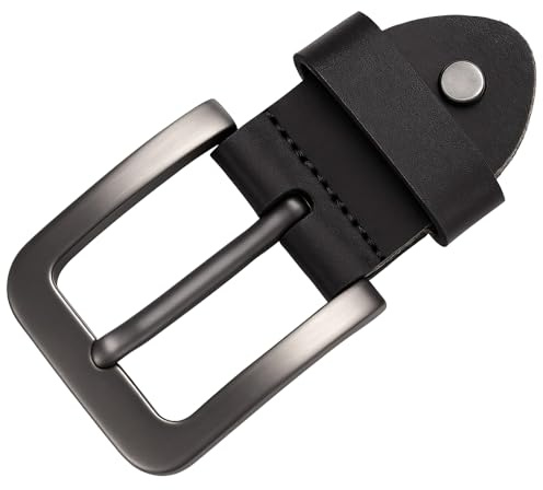 tiyiyok Hebillas Cinturon Hombre, Hebilla de Repuesto Negra, una Sola Hebilla de Cinturón para Reemplazar el Cinturón Negro, Ancho 3,6-3,9 CM, Resistente y Duradera en Aleación de Zinc