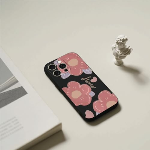 LIRASIRA Compatible con Xiaomi Redmi Note 9S/Redmi Note 9 Pro Funda Blanda Floral Pantalla Completa Anti-Caída