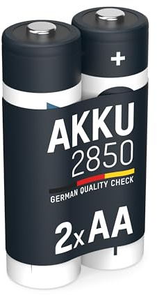 ANSMANN Mignon AA Tipo 2850mAh Batteria Ricaricabile ad Alta Capacita 2x Mignon AA NiMH HR6