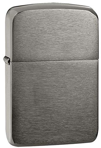 Zippo Windproof Lighter - 1941 Replica - Black Ice Finish - Refillable for Lifetime Use - Adjustable Flame - Gift Box - Metal Construction - Made in USA