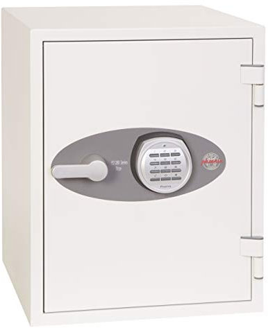 PHOENIX TITAN FS1283E Dokumentenschutz-Tresor, Weiss 400 x 515 x 440 mm, 53 Kg
