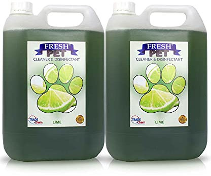 FRESH PET URINE SMELL ODOUR REMOVER 2 x 5L - TRADE Chem (LIME)