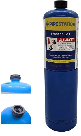 1x Propane 400g Bottle Disposable Gas Cylinder plumbers torch jet burner