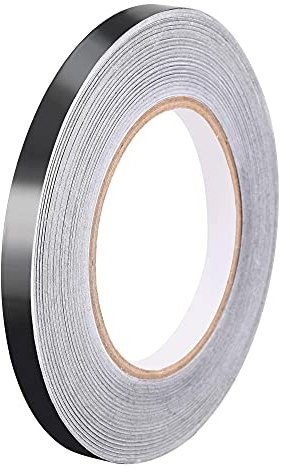 sourcing map Aluminum Foil Tape Black Matte Tape Non Reflective 10mmx50m/164ft for HVAC, Sealing, Patching Hot and Blocking Light