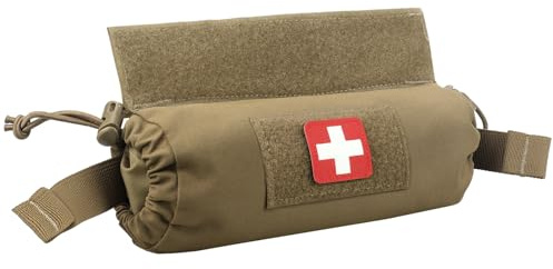 WYNEX Bolsa táctica de Primeros Auxilios, Bolsa de Transporte para Trauma médico, EMT IFAK, Bolsa de Transporte Abdominal con Gancho y Bucle para Chaleco de Aparejo de Pecho
