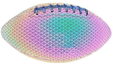 Rugbyball, leuchtend, aus hochwertigem Leder, reflektierender Rugby-Ball, der im Dunkeln leuchtet, Rugby-Ball mit LED, einzigartiges Geschenk für alle Altersgruppen, Erwachsene