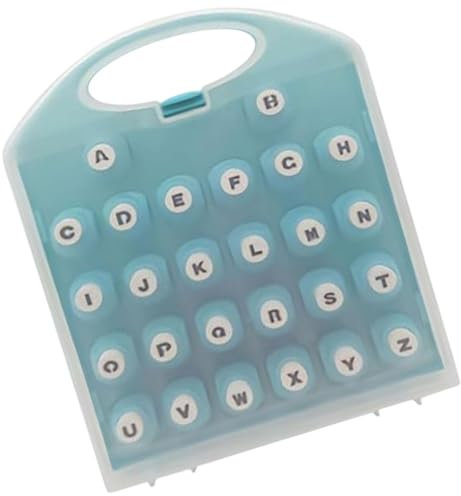 Papierstanzer zum Basteln, Alphabet-Papierstanzer-Set, Papierlocher in Buchstabenform, Briefstanzbrett aus Edelstahl, Papierbastelzubehör-Set für Grußkarten, Scrapbooking, Kunst