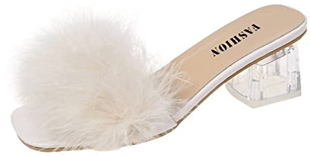 Eleganta damsandaler med klack, pumps med fjädrar, höga klackar, sandaletter, peep toe, kilsandaler, slip-on, sommarsandaler, kvällssandaler, blockklack, bekväma fritidsskor, festskor, storlek 37–42